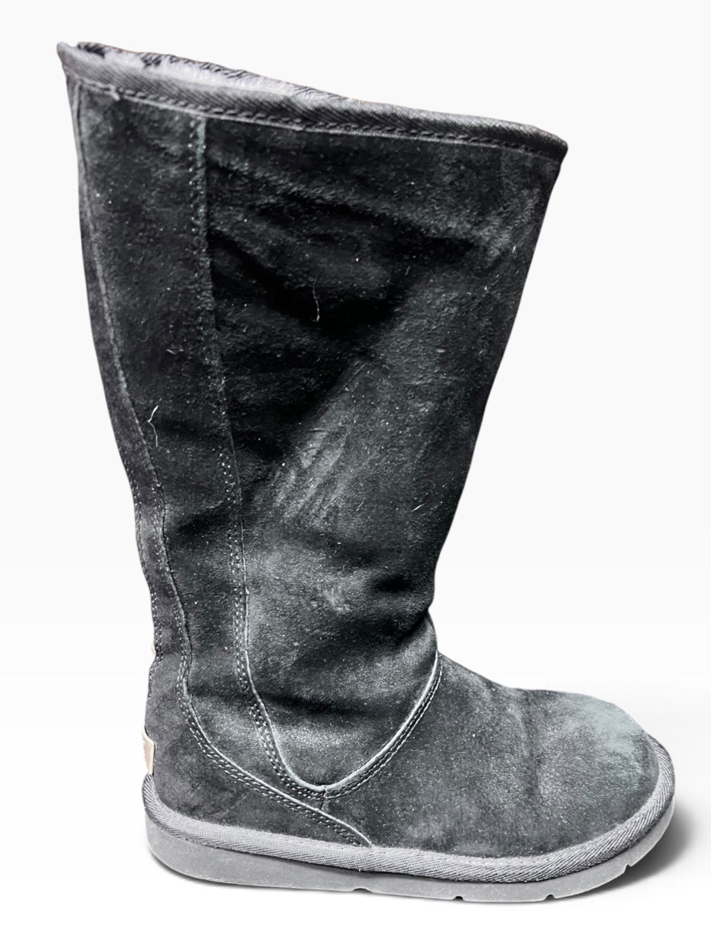 Ugg tall black suede boots size 6